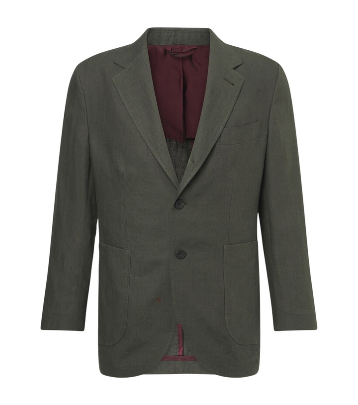 Photo: Rubinacci Single-breasted linen blazer