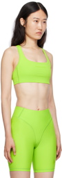 District Vision Green Twin Layer Sport Bra