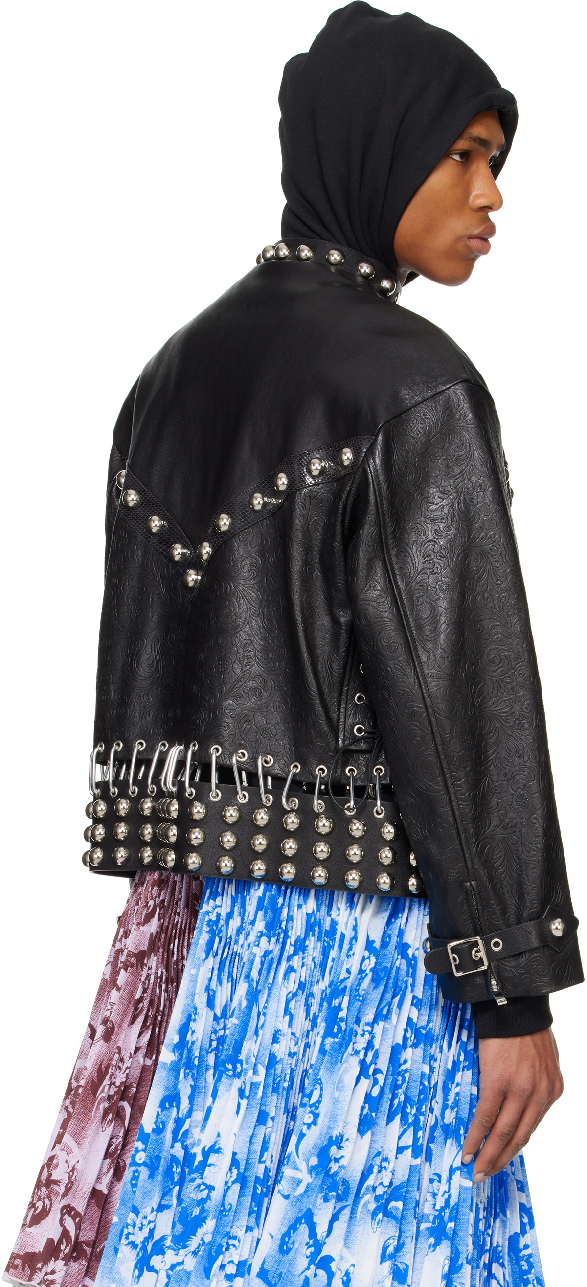 Chopova Lowena Black Lunge Leather Jacket Chopova Lowena