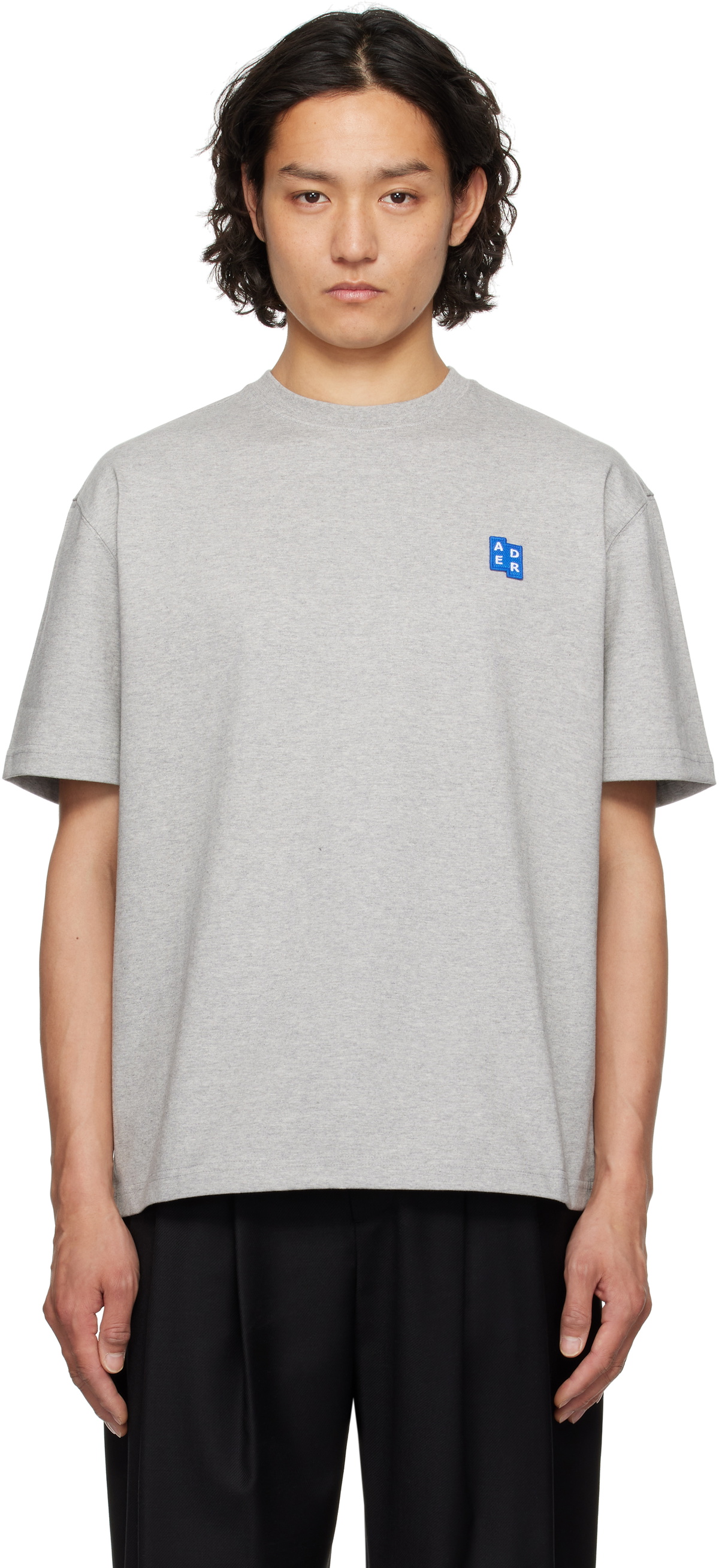 ADER error White Blue Net Product. 49 T-shirt ADER error