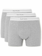 Paul Smith - Three-Pack Stretch-Cotton Boxer Briefs - Gray