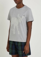 JW Anderson Star-appliquéd Cotton T-shirt Grey
