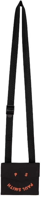 Photo: PS by Paul Smith Black Happy Neck Pouch