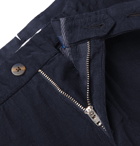 Boglioli - Navy Slim-Fit Cotton-Corduroy Suit Trousers - Blue