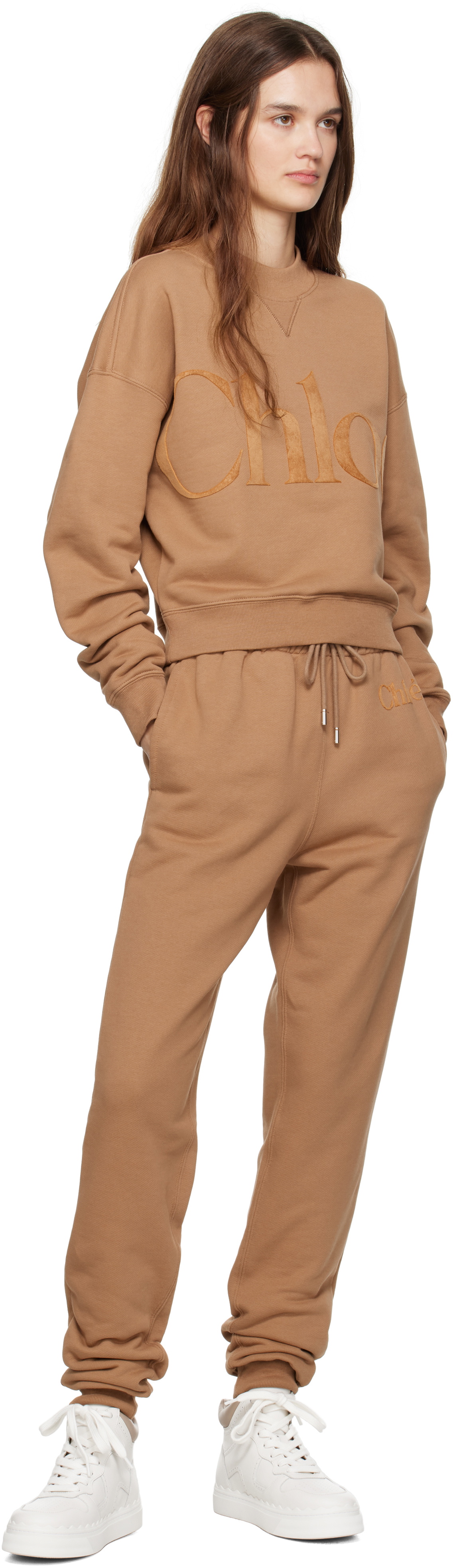 Chloé Brown Generous Sweatpants
