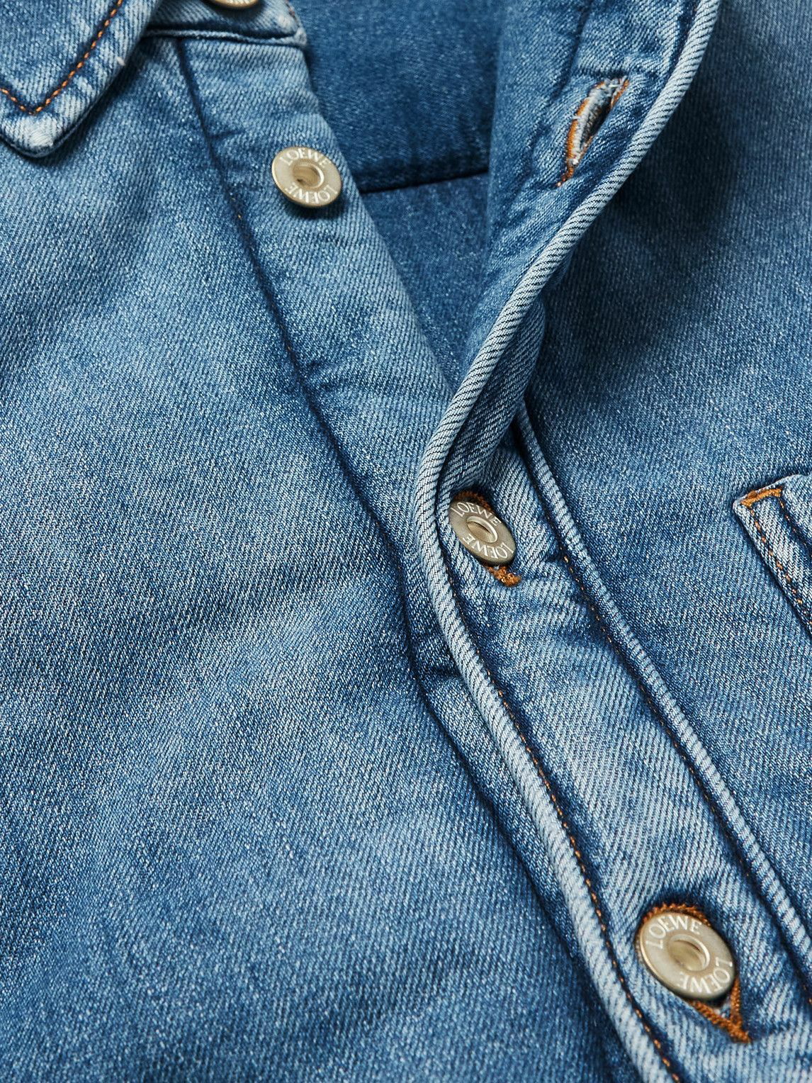 Padded Denim Jacket in Blue - Loewe