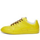 Maison Margiela Men's Replica Rubberised Leather Sneakers in Spectra Yellow