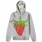 Comme des Garçons SHIRT Men's Brett Westfall Strawberry Hoody in Grey