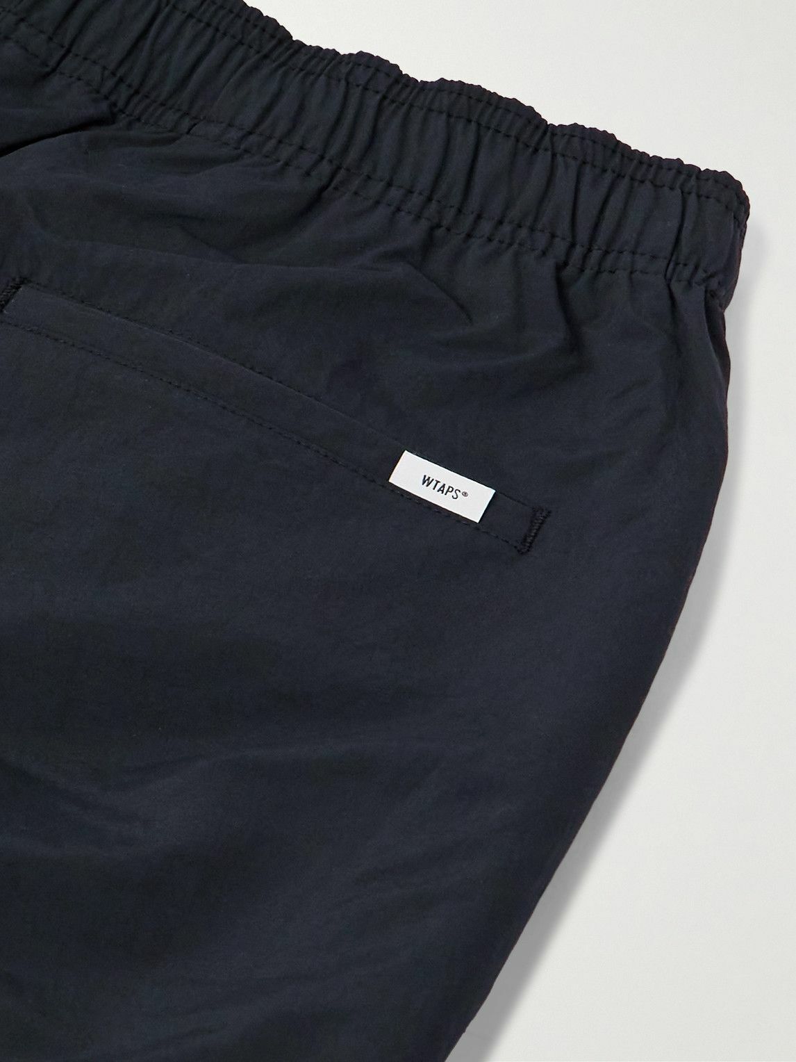 WTAPS - Straight-Leg Logo-Embroidered Nylon Trousers - Blue