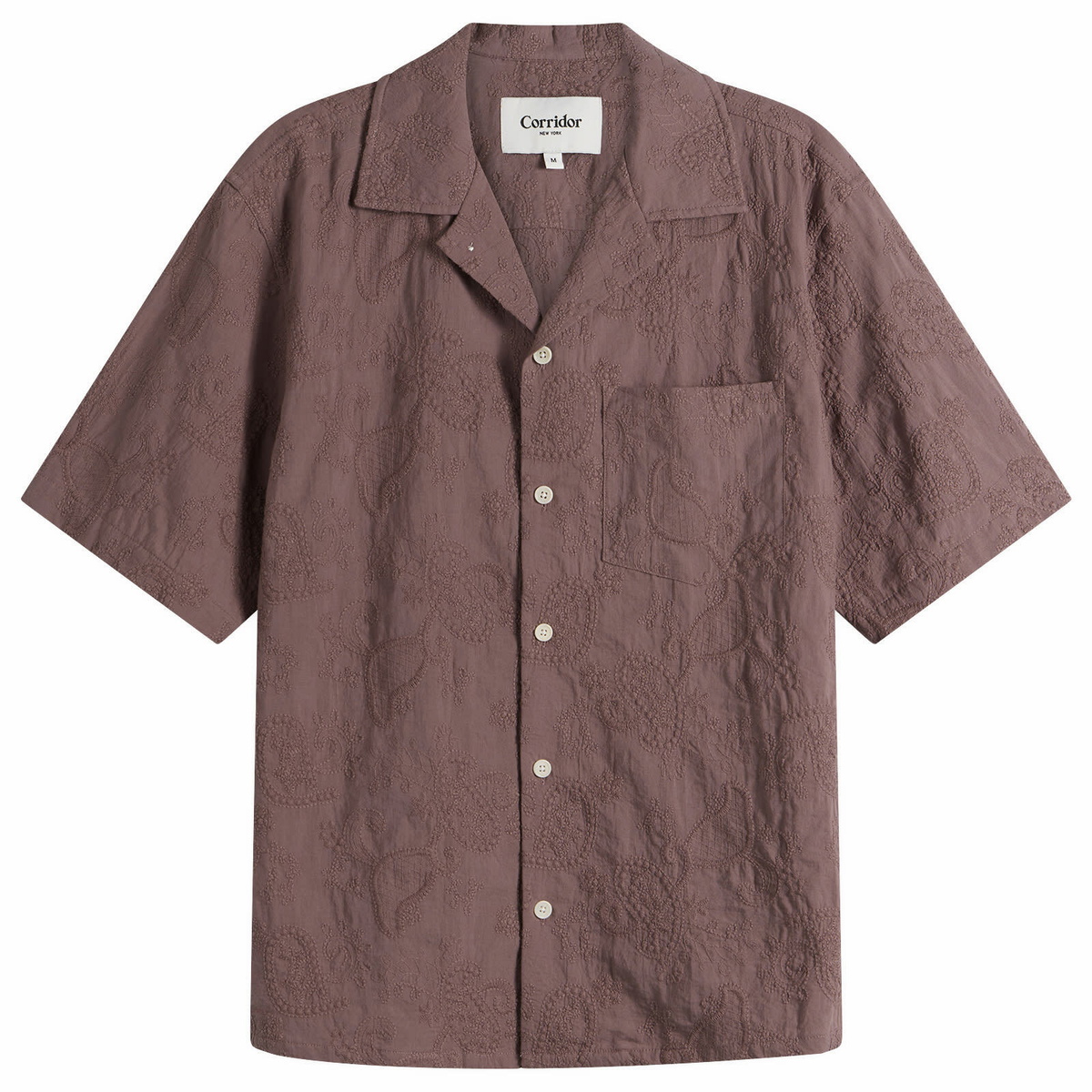 Corridor Men's Paisley Embroidery SS in Purple