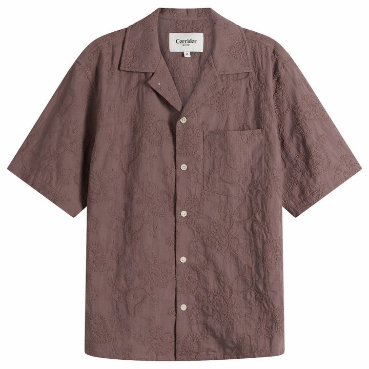 Photo: Corridor Men's Paisley Embroidery SS in Purple
