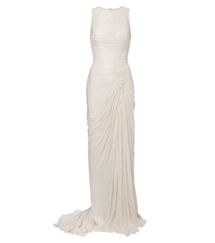 Photo: Marmar Halim Pleated satin gown