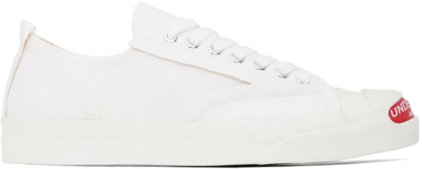 UNDERCOVER White Raw Edge Sneakers Undercover