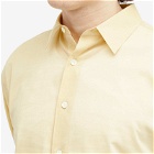 Auralee Men's Finx Shirt in Light Yellow Chambray