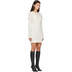 Acne Studios Beige & Off-White Layered Minidress