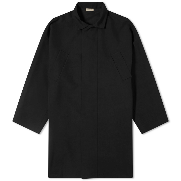 Photo: Fear of God Men's 8th 3/4 Length Trench Coat in Black