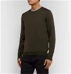 Hugo Boss - Slim-Fit Virgin Wool Sweater - Green