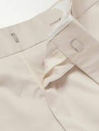 Kingsman - Straight-Leg Cotton-Blend Twill Trousers - Neutrals