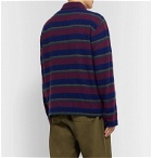 Alanui - Striped Knitted Cashmere and Cotton-Blend Jacket - Blue