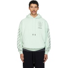 Off-White Blue Big Double Arrow Skate Hoodie