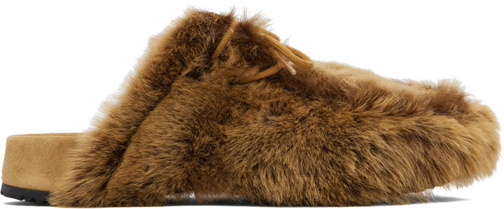 Photo: Dries Van Noten Tan Shearling Clogs