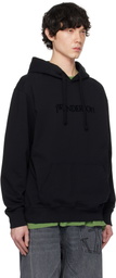 JW Anderson Black Logo Embroidery Hoodie