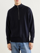 Barena - Merino Wool Half-Zip Sweater - Blue