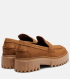 Hogan H700 leather platform loafers