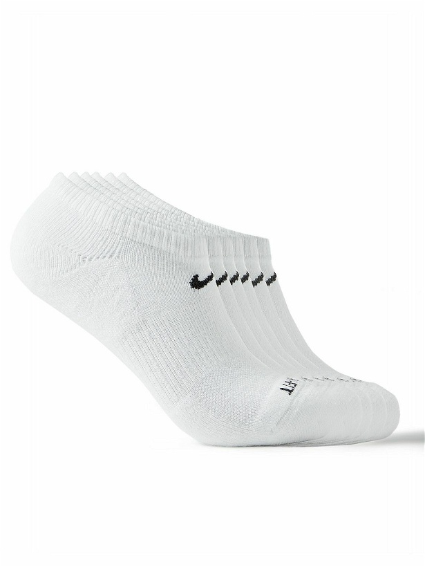 Photo: Nike Training - Six-Pack Everyday Plus Cushioned Cotton-Blend Dri-FIT Socks - White