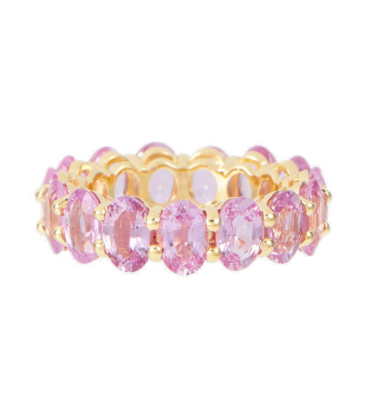 Shay Jewelry 18kt gold eternity ring with sapphires Shay Jewelry