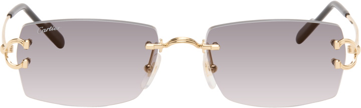 Photo: Cartier Gold Classic C Motif Sunglasses