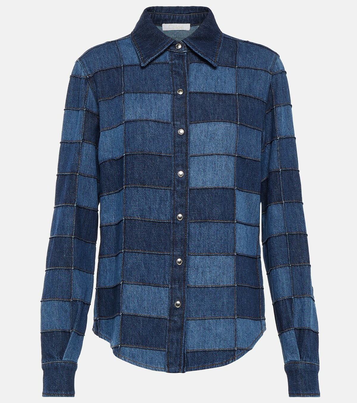 Chloé Patchwork denim shirt
