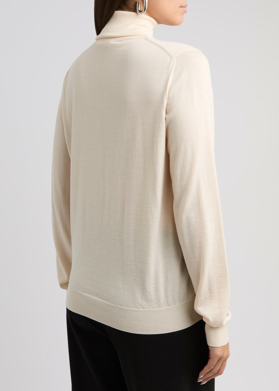 The Row Heva Fine-knit Wool Jumper Cream