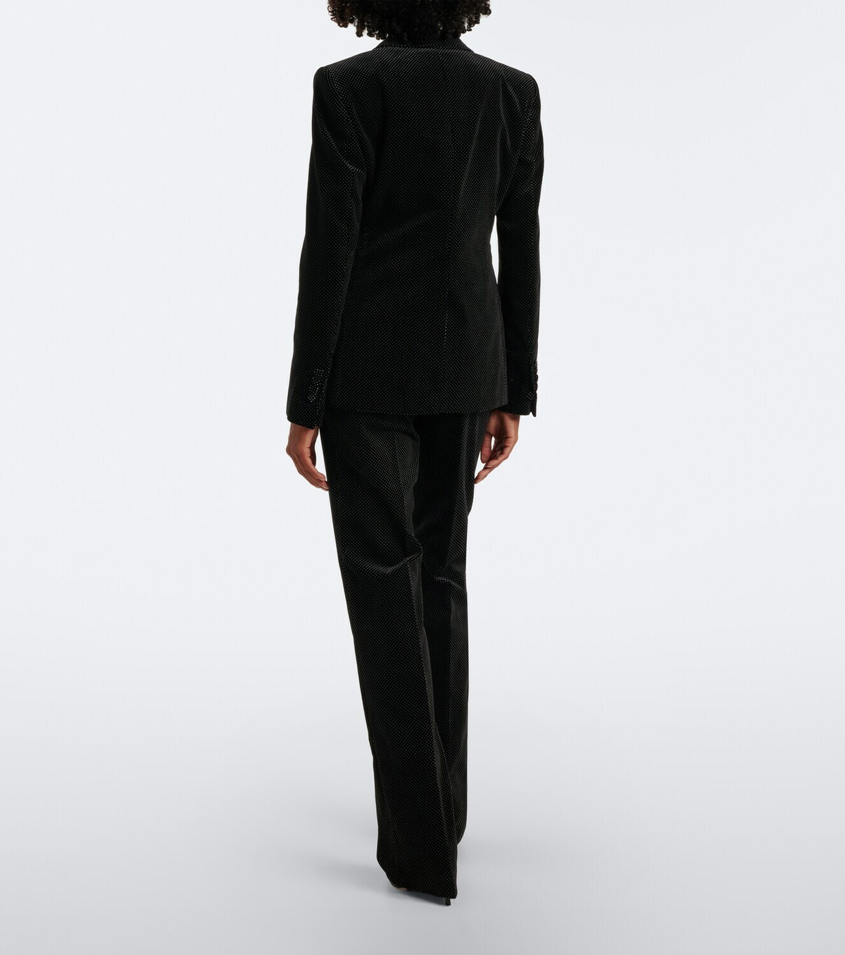 Tom Ford Polka-dot cotton velvet straight pants