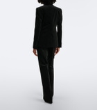Tom Ford Polka-dot cotton velvet straight pants