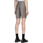 Z Zegna Grey Linen Summer Shorts