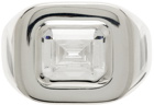 Hatton Labs Silver Emerald-Cut Signet Ring