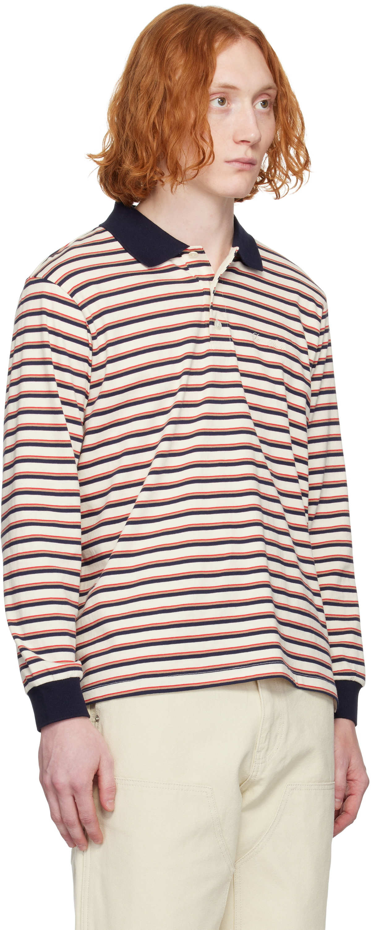 Dunst Multicolor Multi Stripe Collared Polo