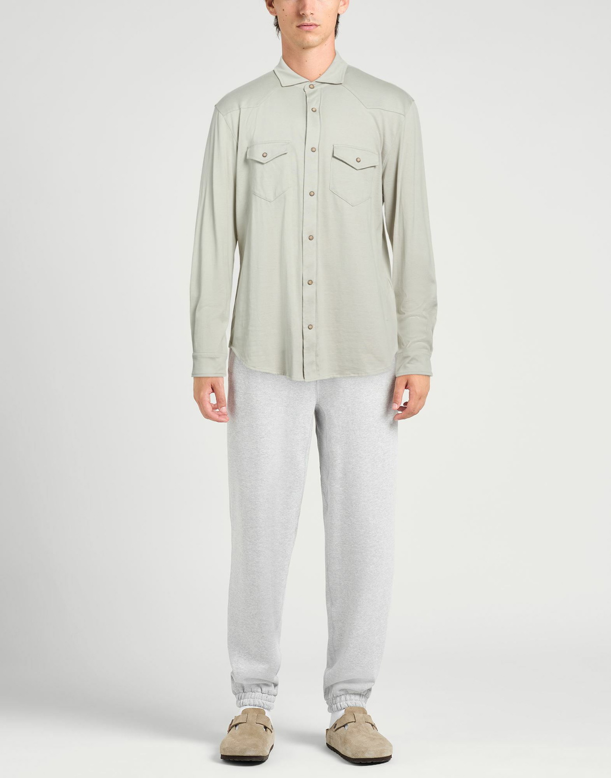 Eleventy Mens Shirt in Grey