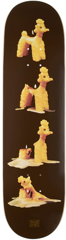Photo: Pass~Port Brown Candle Poodle Skateboard Deck