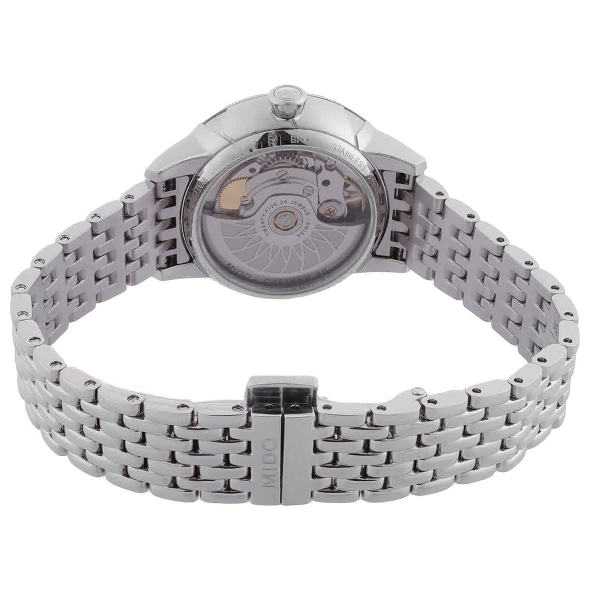 Mido Rainflower Automatic Diamond White Mother of Pearl Dial Ladies Watch M043.207.11.106.00