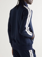 Palm Angels - Logo-Print Striped Shell Track Jacket - Blue