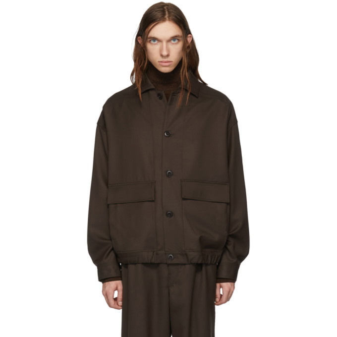 Photo: Lemaire Brown Wool Oversized Blouson Jacket