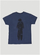 Graphic Three-Quarters T-Shirt in Blue