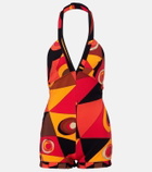 Pucci Occhi halterneck jersey romper