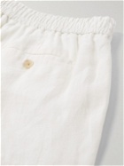 Ralph Lauren Purple label - Straight-Leg Linen Drawstring Shorts - White