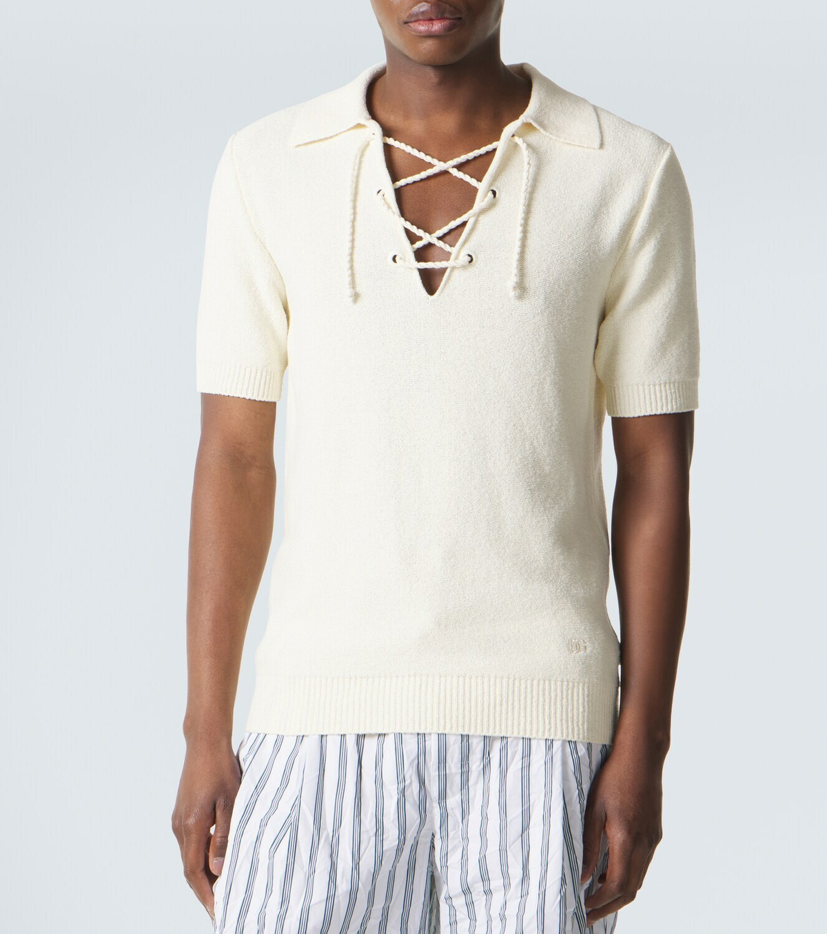 Dolce&Gabbana Cotton-blend polo shirt