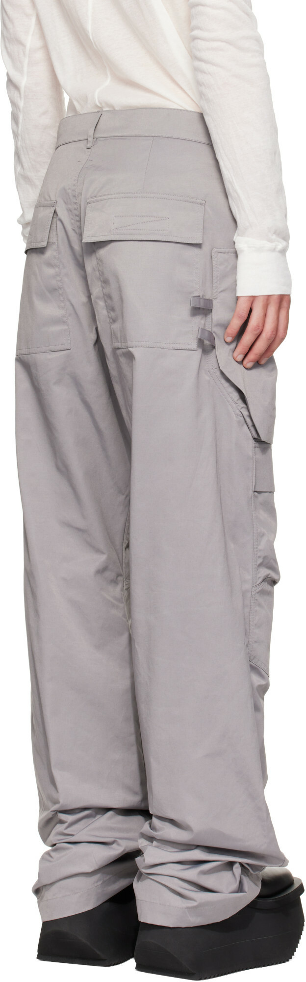 Rick Owens Gray Tower Stefan Cargo Pants