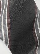 Lardini - 4cm Striped Silk-Gabardine Tie