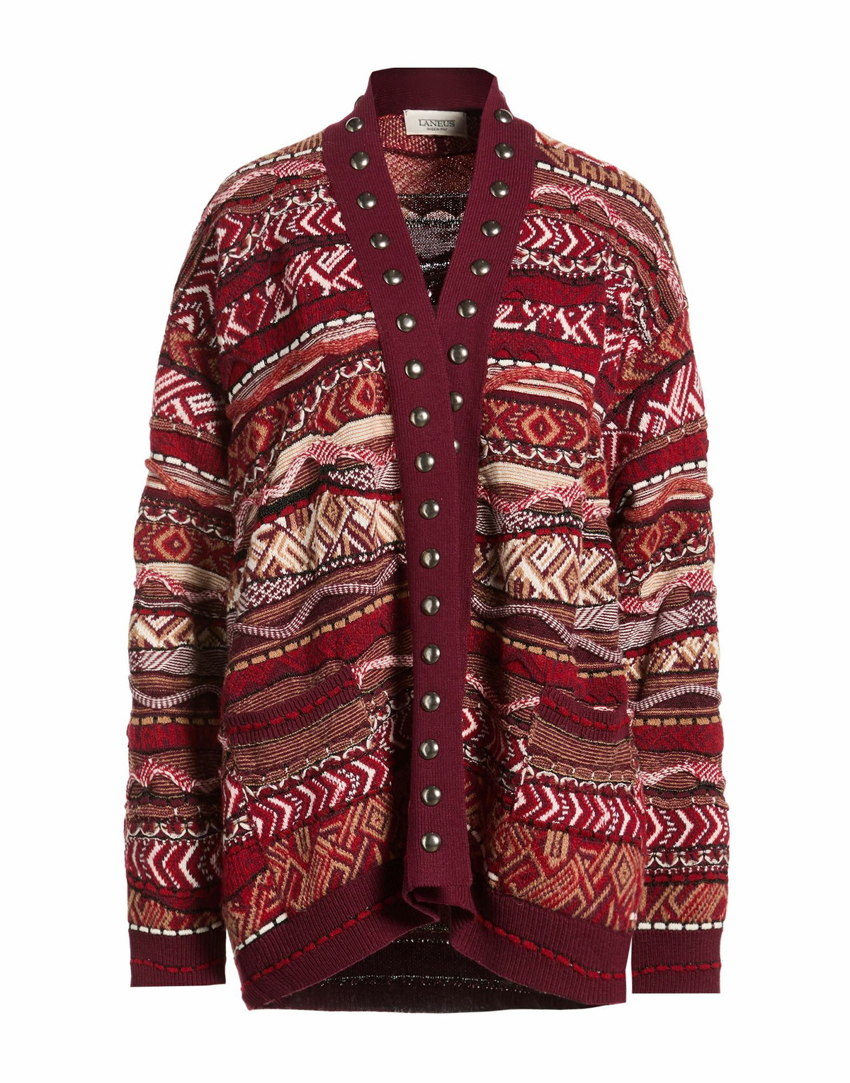 Laneus Womens Cardigan in Red